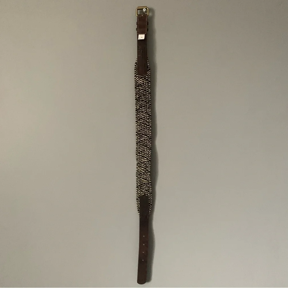 ❌FINAL PRICE❌J.CREW Women’s Brown and Black Woven Belt